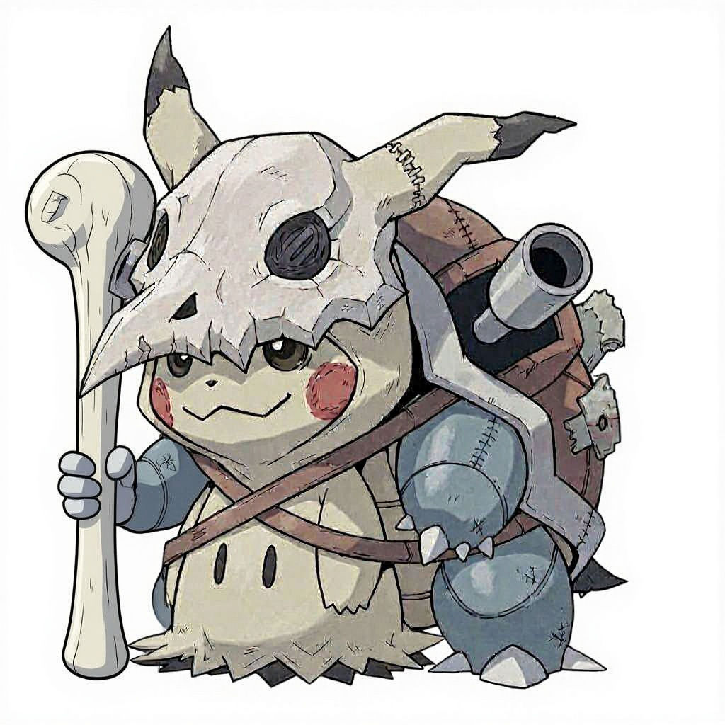 Mimikyu Evolution as Ken Sugimori Pokémon