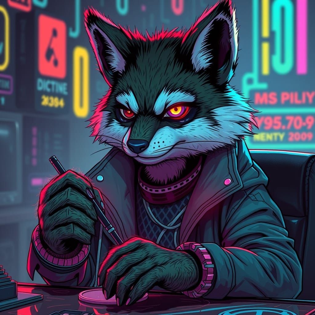 Cyberpunk Furry Philosopher Battles Existential Dilemmas in ...