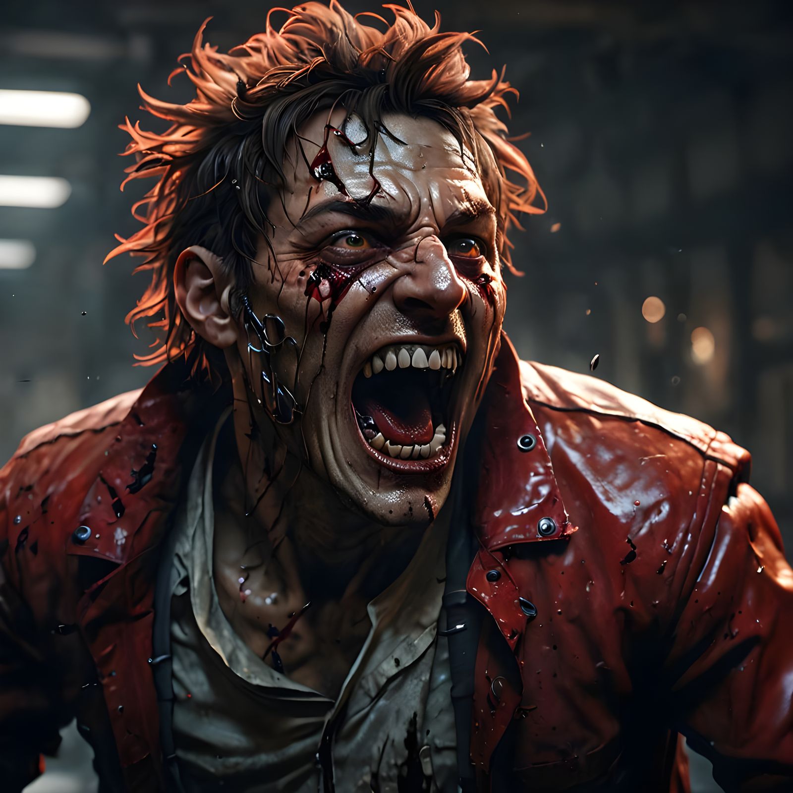 Raging Lunatic in Straitjacket: 3D Game Cinematic