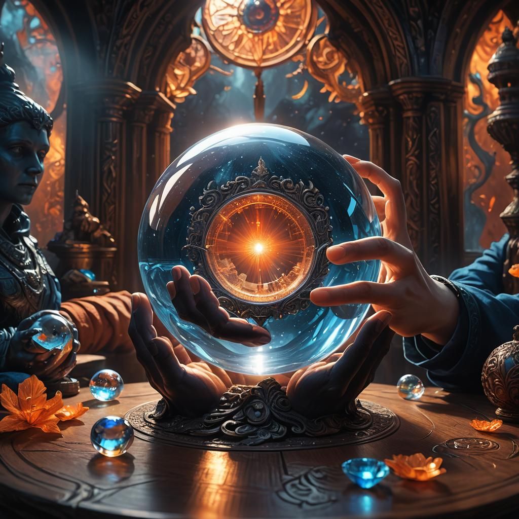 Mystical Crystal Ball Concept Art in Unreal Engine