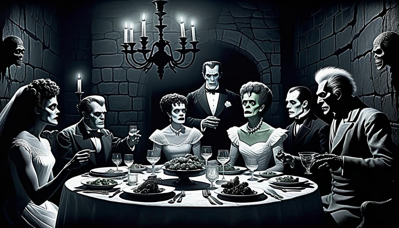 Bride of Frankenstein's Macabre Dinner Party