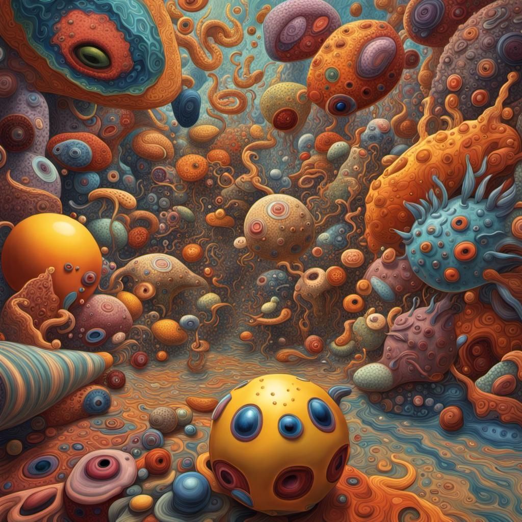 Hyperrealistic Amoebas: A Detailed Microscopic View