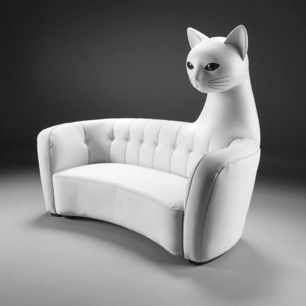 Art Deco Cat Couch Inspired by Fau and Schmied
