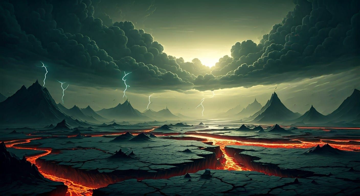 Dystopian Earthscape in 3030: A Photorealistic Apocalypse