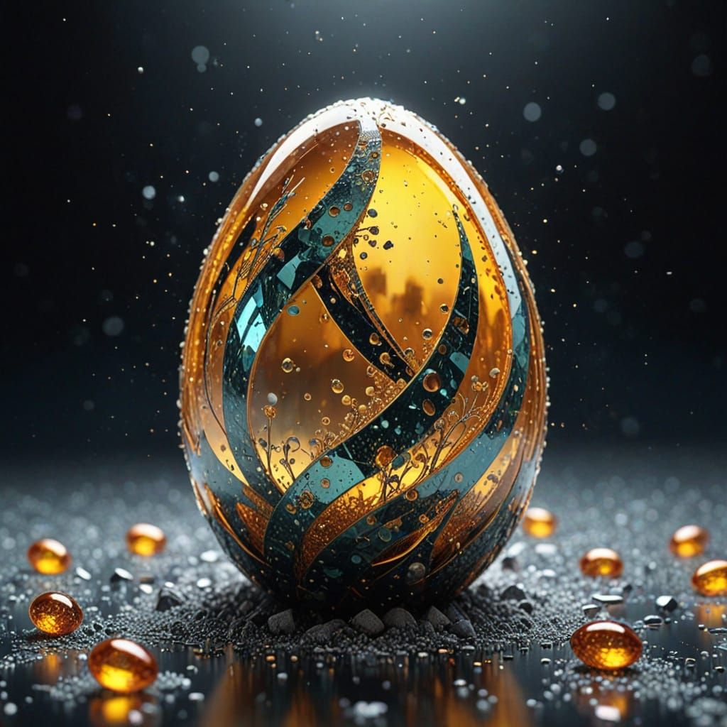 crystal amber egg designs