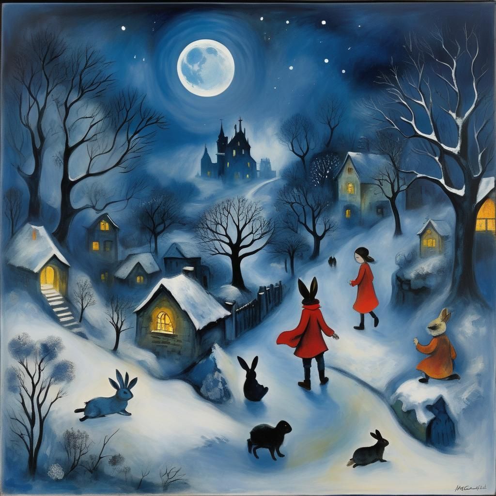 Vampire Emerges from Post-Apocalyptic Winter Fog