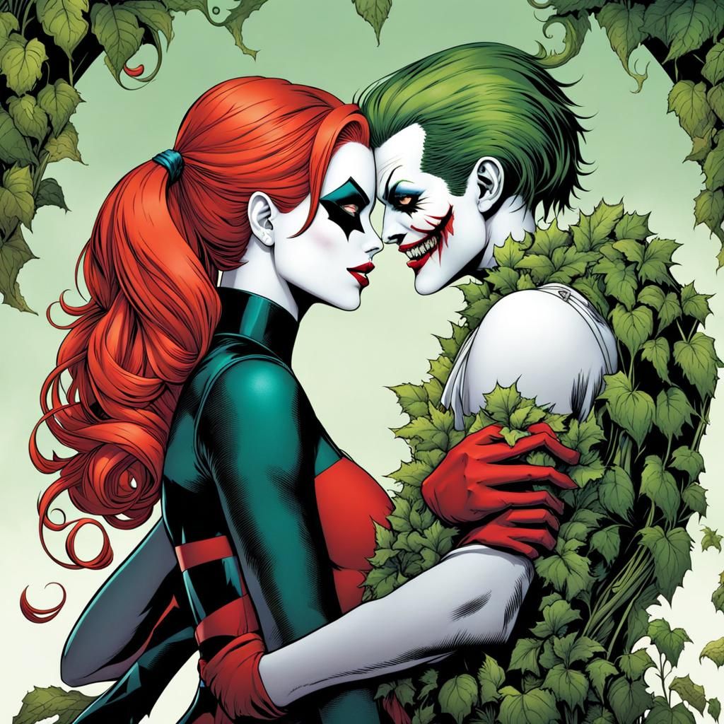 Poison Ivy's Kiss of Death to Harley Quinn: Horror