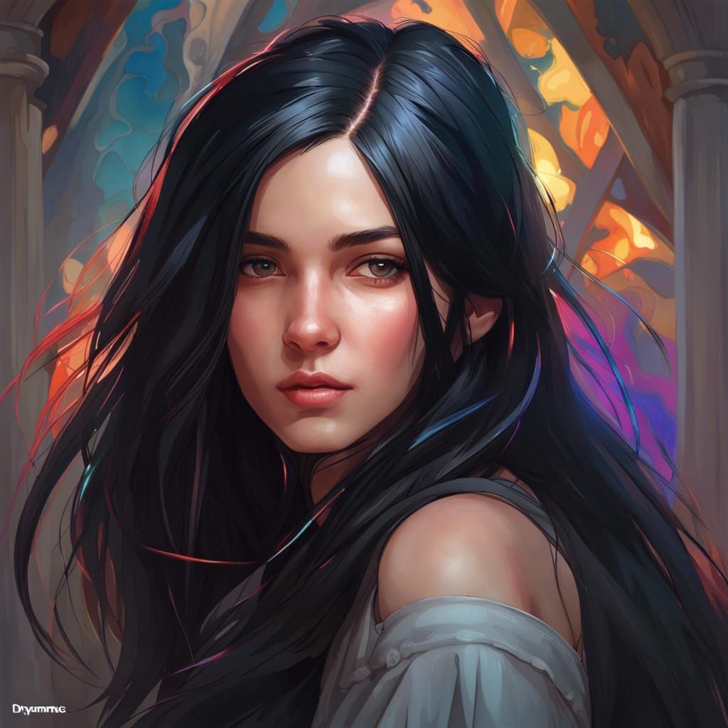 Detailed Portrait of a Teenage Girl in Artgerm Style