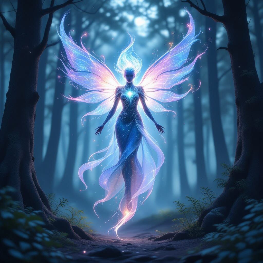 Stardust Celestial Being Descends on Ancient Forest