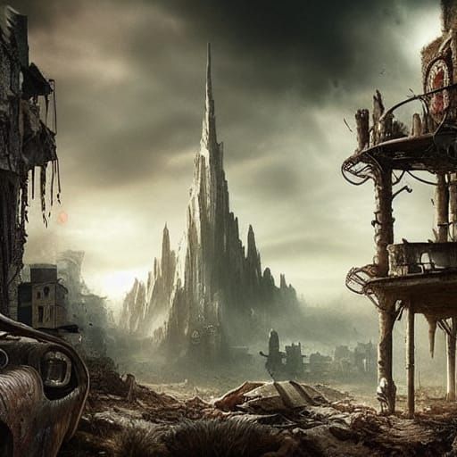 Post-Apocalyptic Wonderland: A Digital Matte Painting