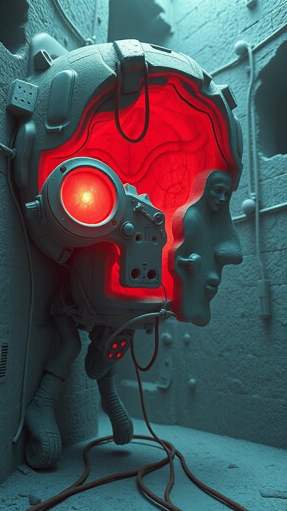 Surreal Achromatic Spaces with Artificial Memories