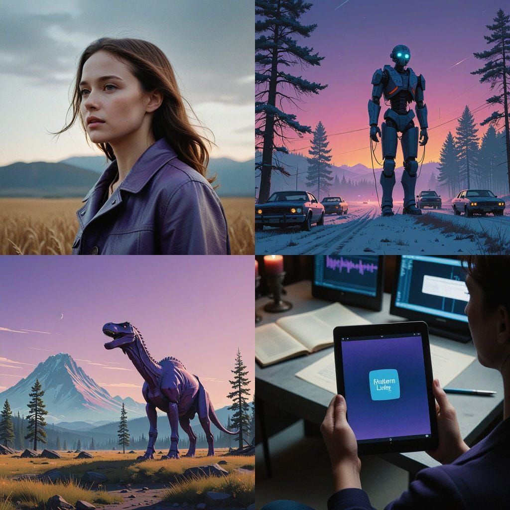 Minimalist Marketing Icon in Vibrant Purple and Blue