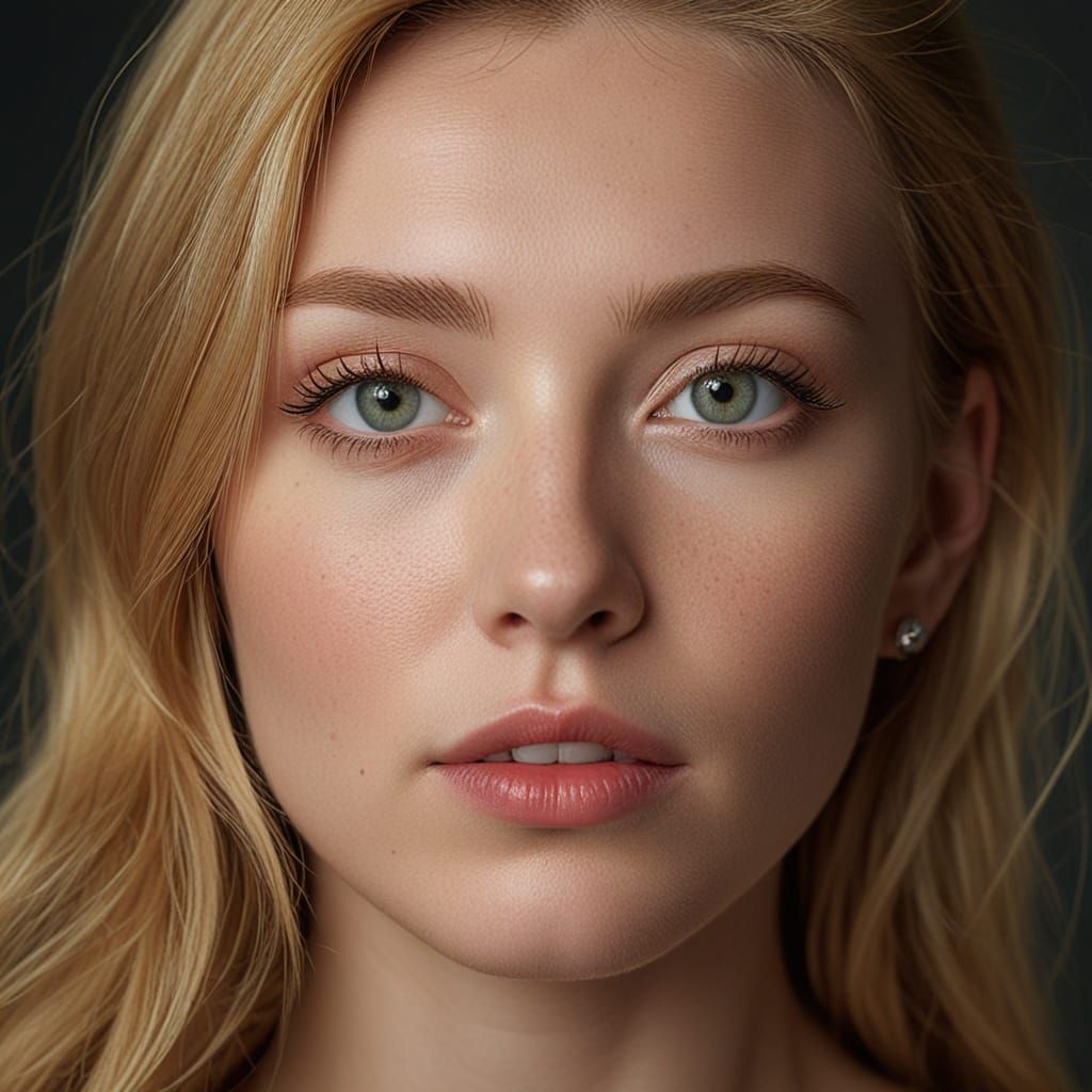 Exquisite Digital Portrait in Hyper-Realistic Style