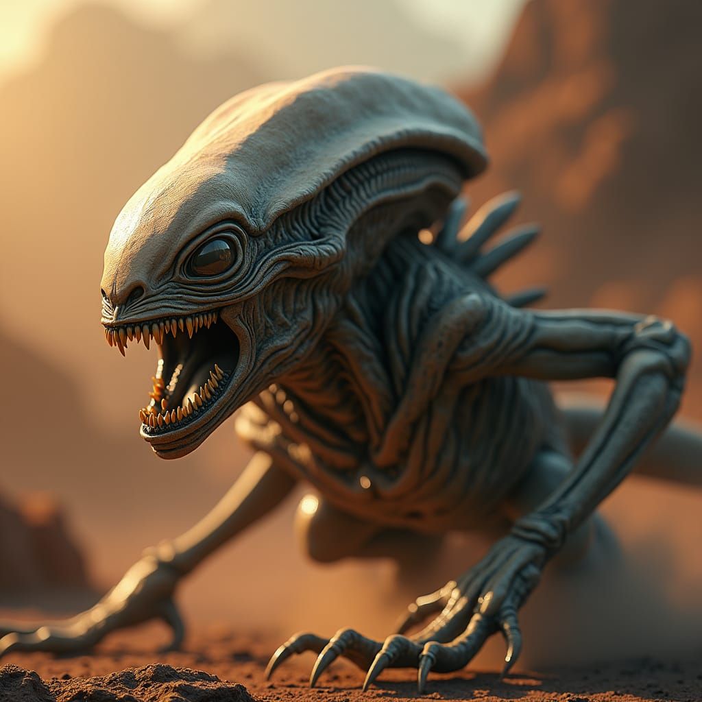Dynamic Alien Action in Richly Detailed 4K