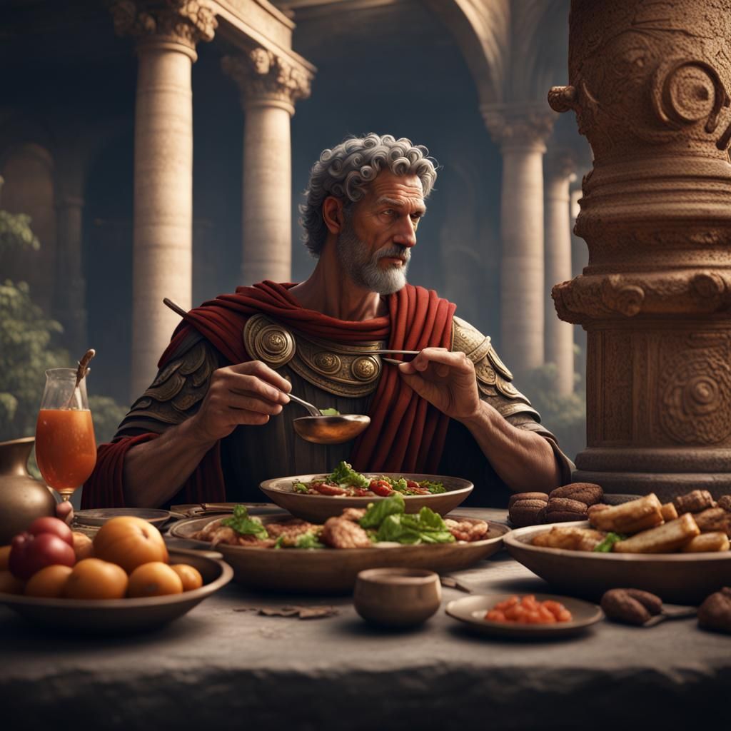 Ancient Roman Man's Meal 3