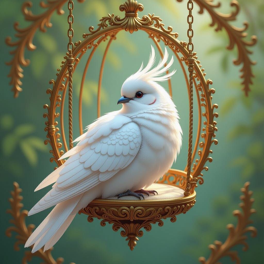 White Bird in Golden Cage: Baroque Dreamscape