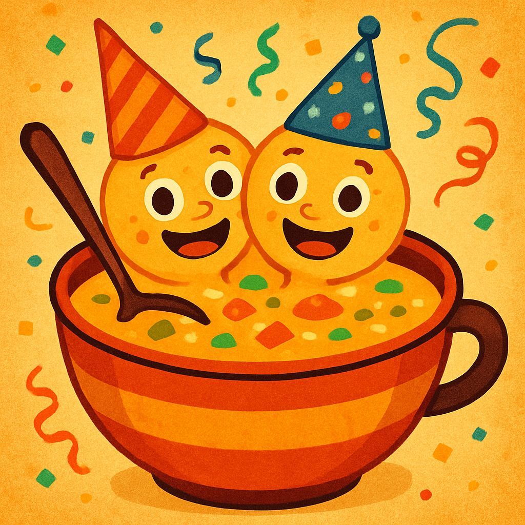 Two-Headed Party Soup: A Culinary Creation
