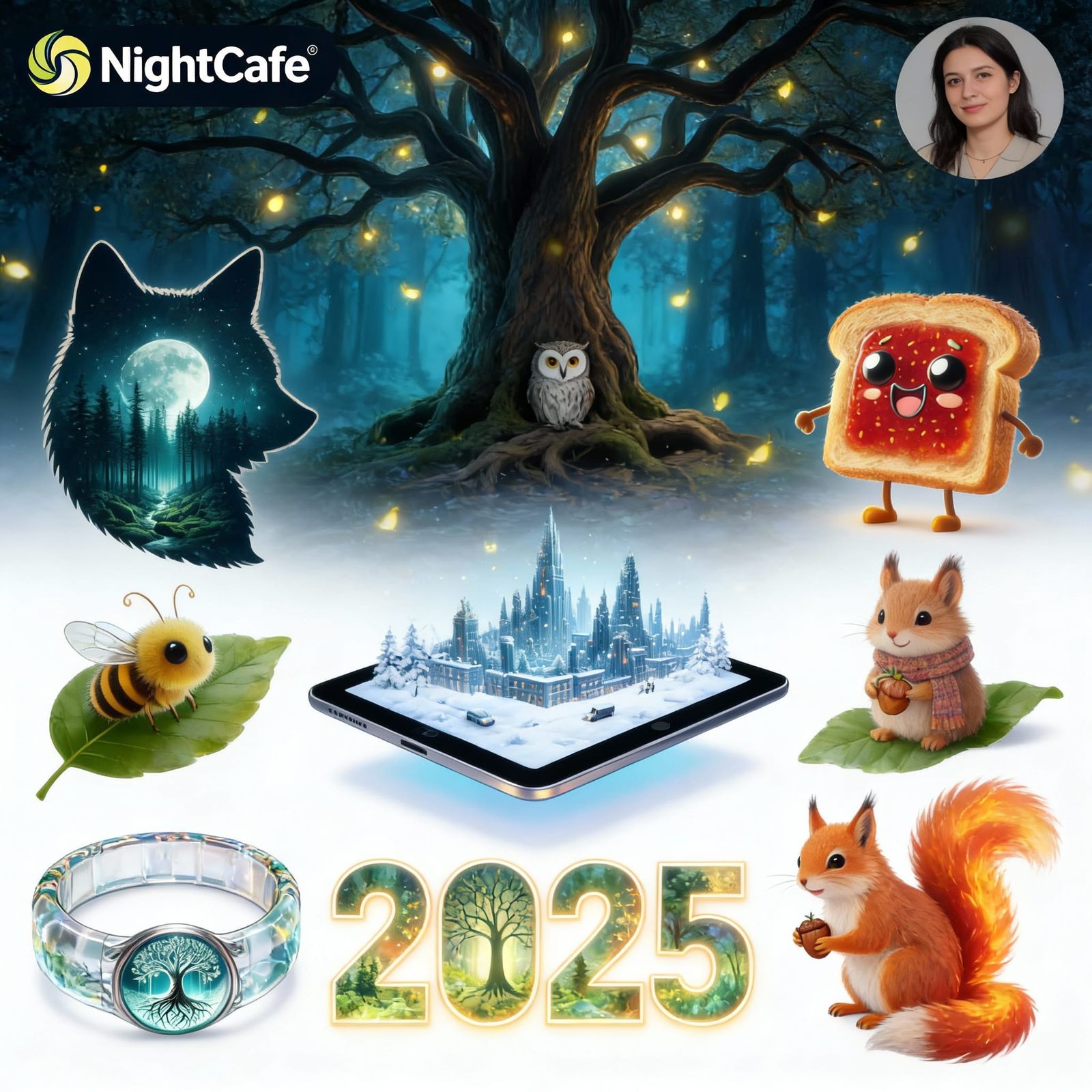 AI Art Collage: Top Creations of 2025