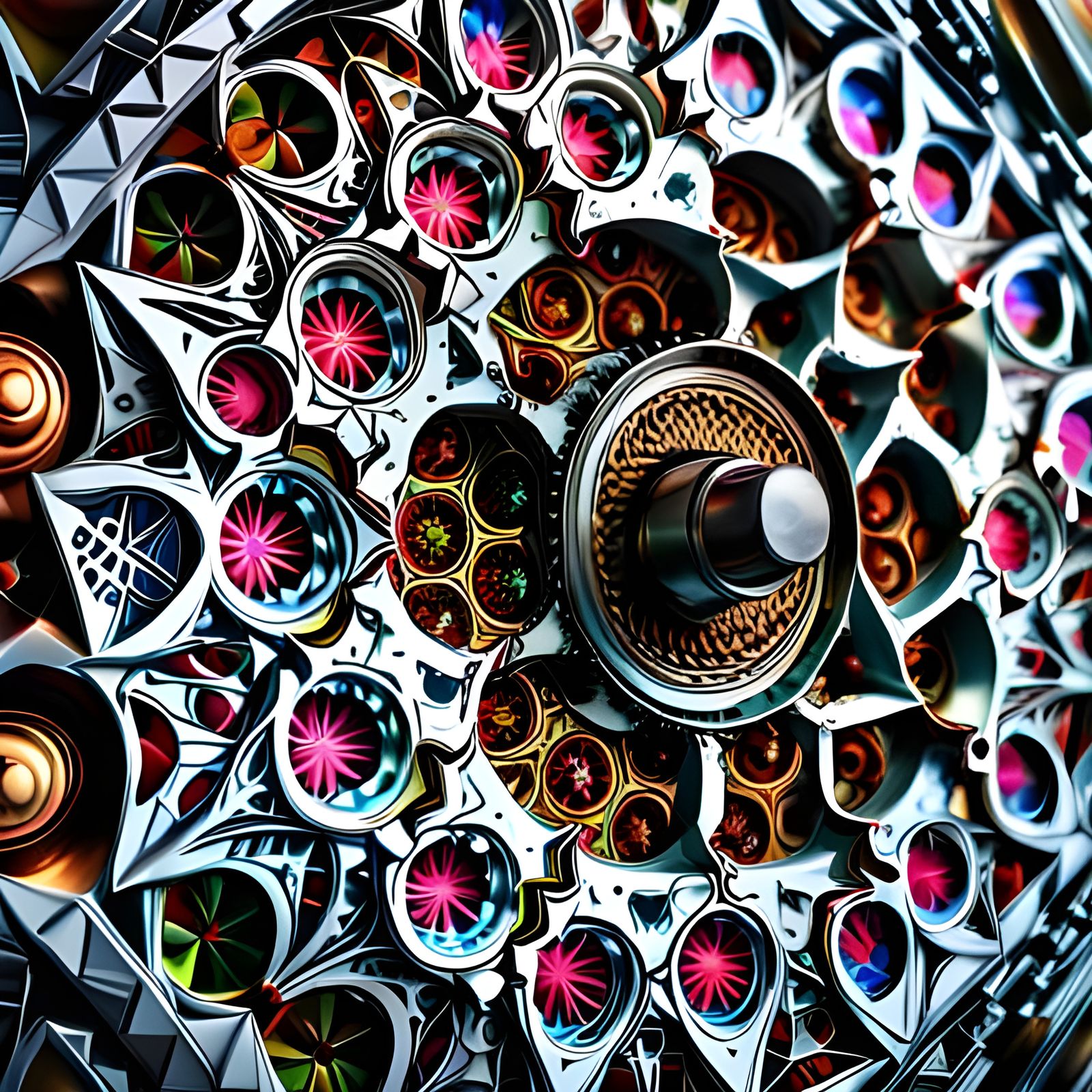 Intricate 3D Kaleidoscope Render in High Quality