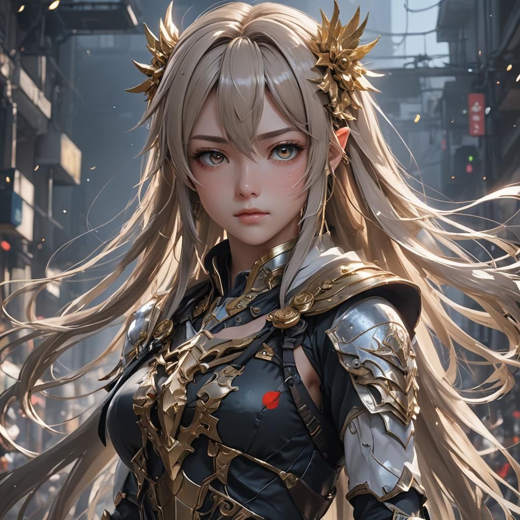 Anime Style 3D Art Inspired by WLOP