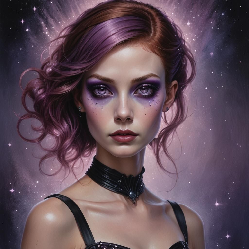 Hyperrealistic Portrait of an Alien Woman in Unreal Engine