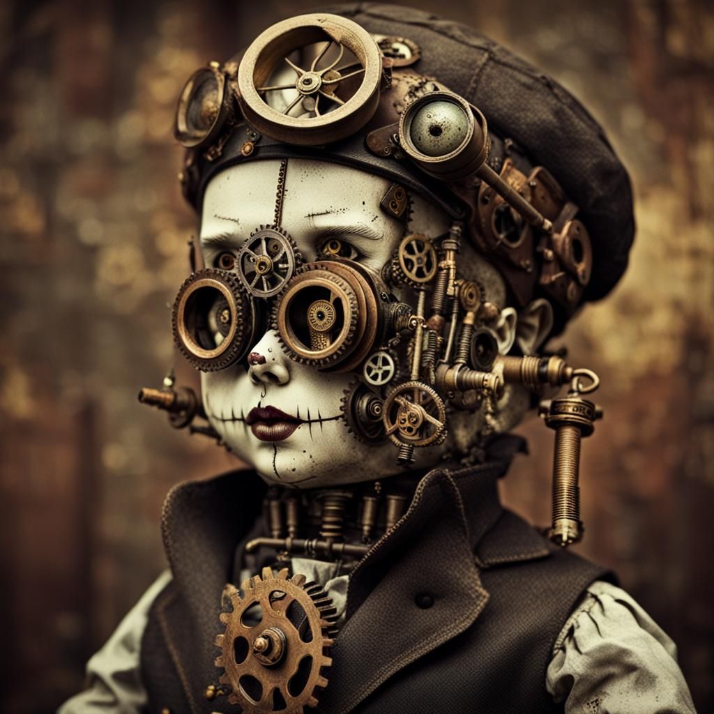 Creepy Steampunk Doll Emerges