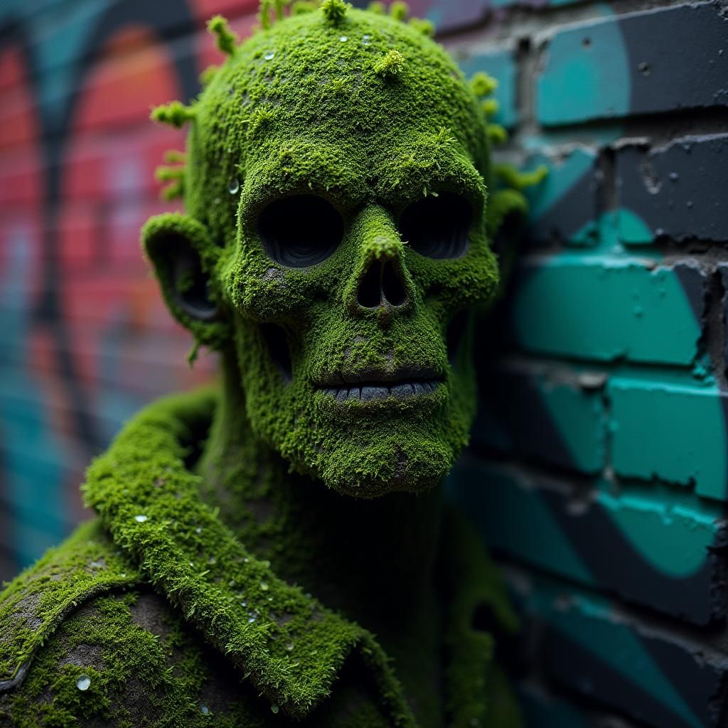 Mossman Graffiti Portrait in Hyperrealistic Street Art