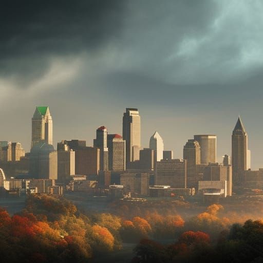 Epic Cinematic Digital Matte Painting of Ohio