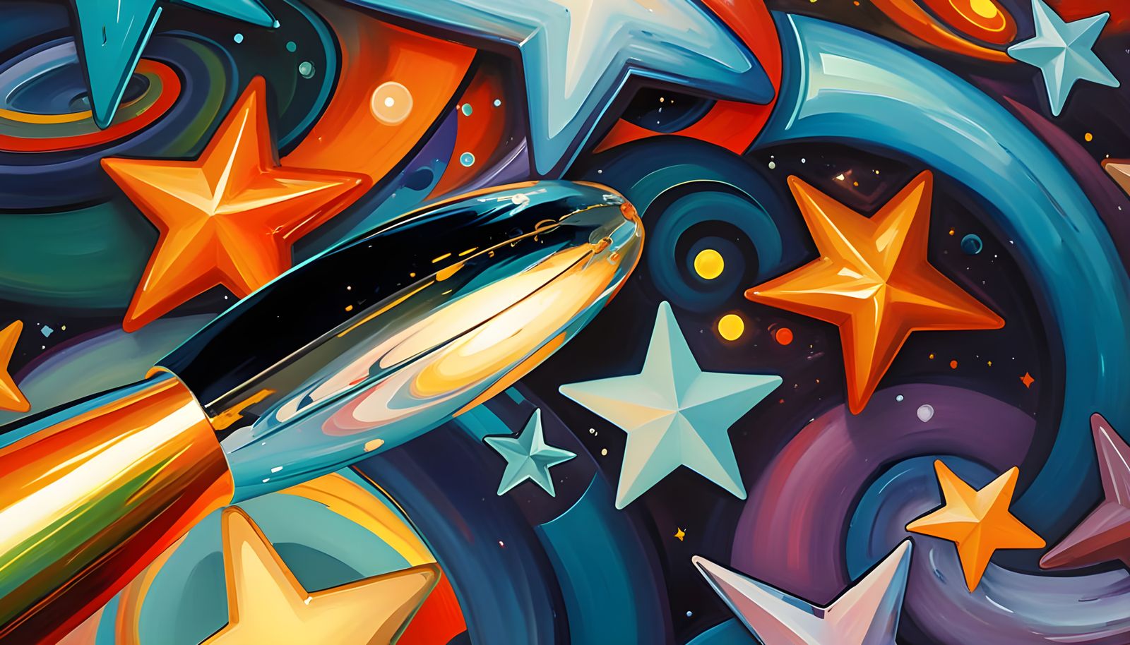 Surreal Vortex Whirlpool in Abstract Expressionism Style