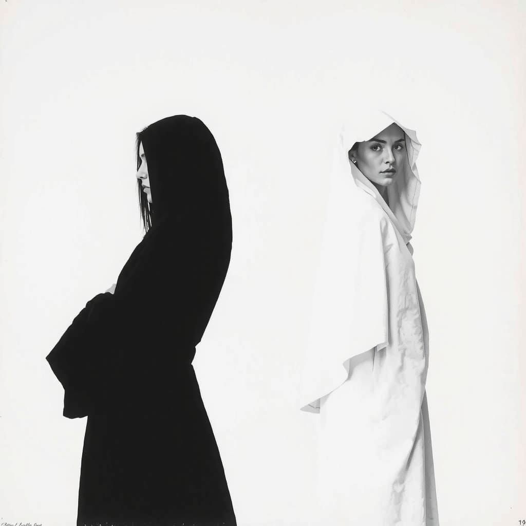 Visual Duality: High Contrast Minimalist Silhouettes