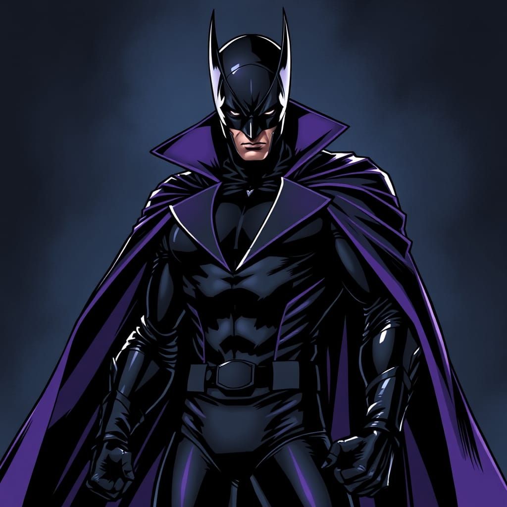 Menacing Villain Emerges from Shadows in Comic Book Style