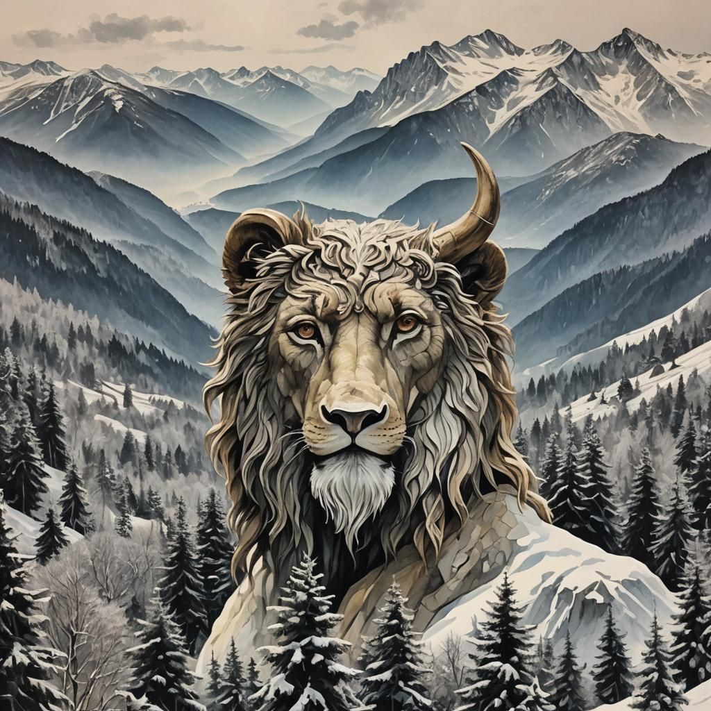 Acrylic Painting of Jura Mountain Wonderland