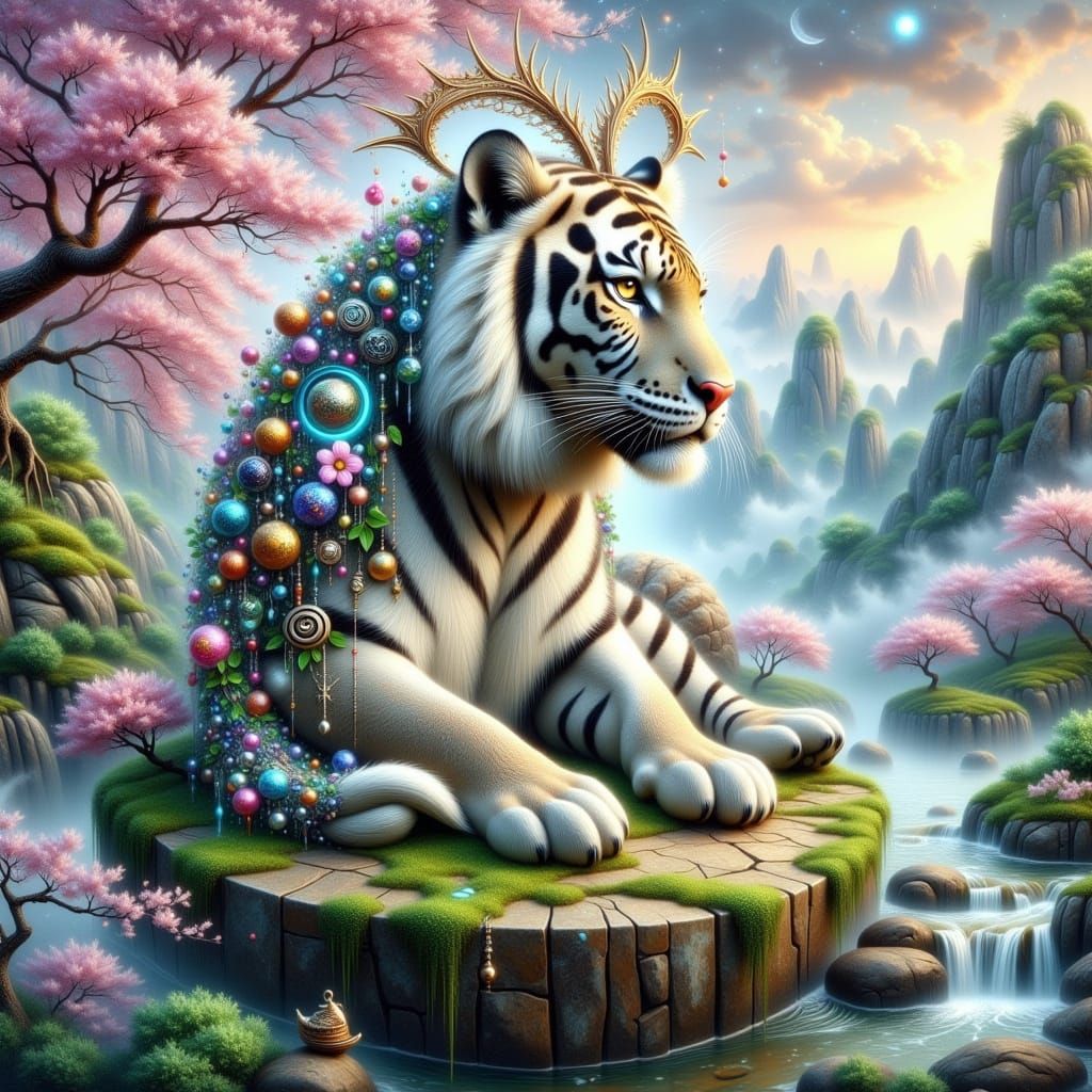 Majestic Yin-Tiger Embodies Harmonious Balance of Yin Energy
