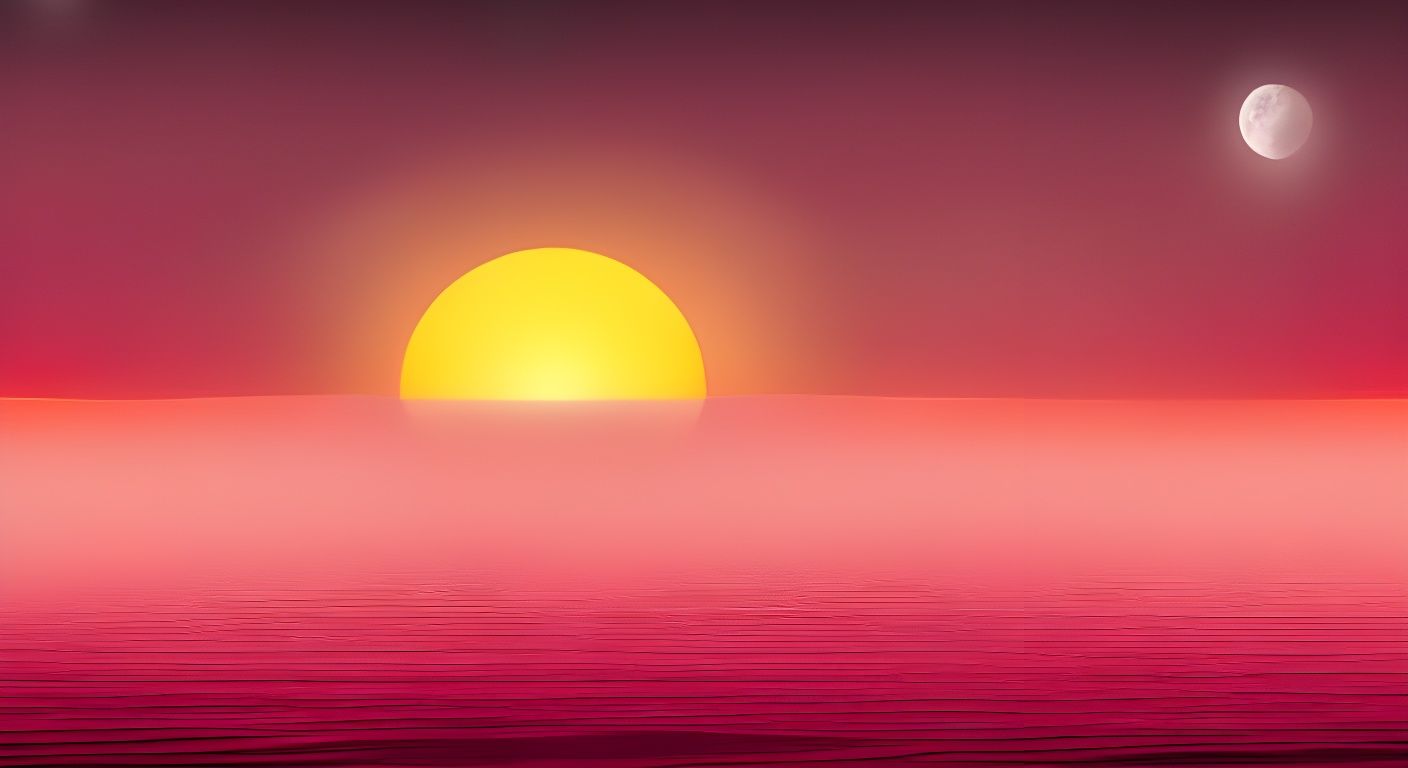 Red Sunrise on a Distant Exoplanet