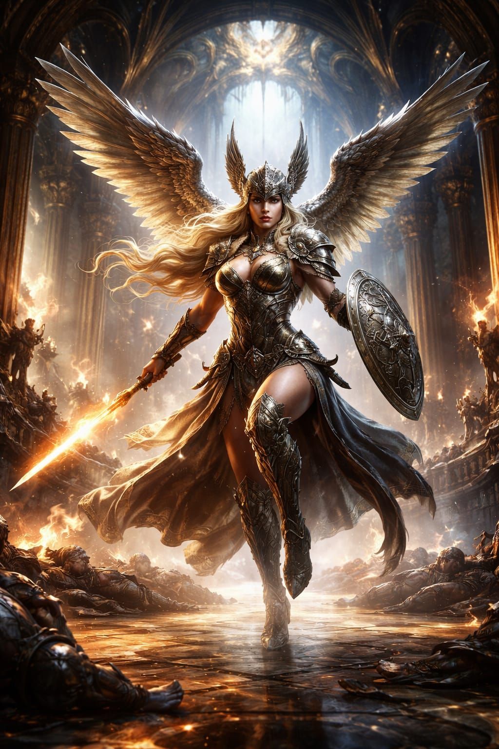 Valkyrie entering Walhalla