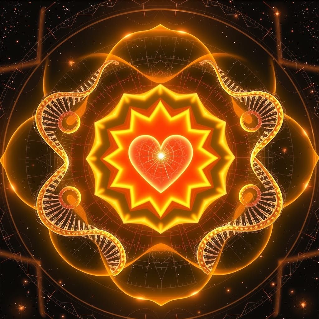 Cosmic DNA Dance: A Digital Light Chamber