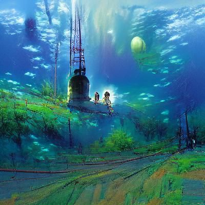 Deep Sea Diving in Anime Style