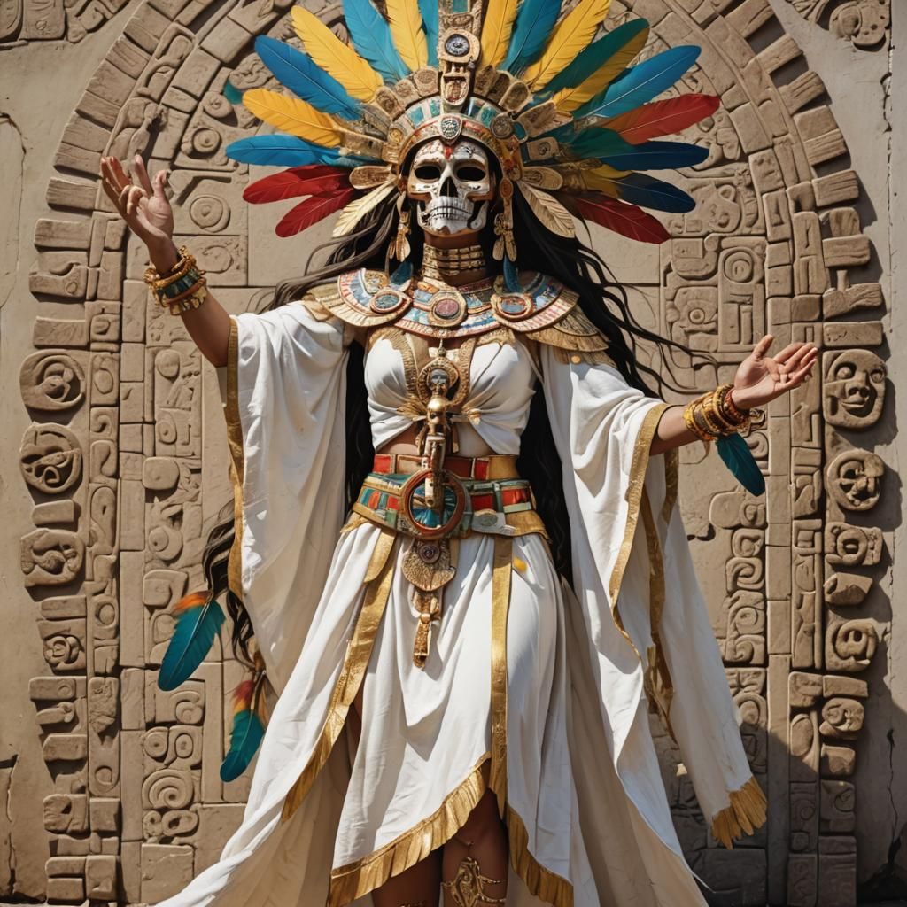 Coatlicue ancient Aztec Goddess,  the earth-mother goddess.