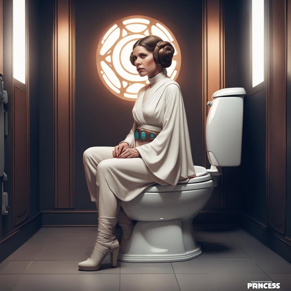 Princess Leia Portrait in Hyperdetailed Digital Art