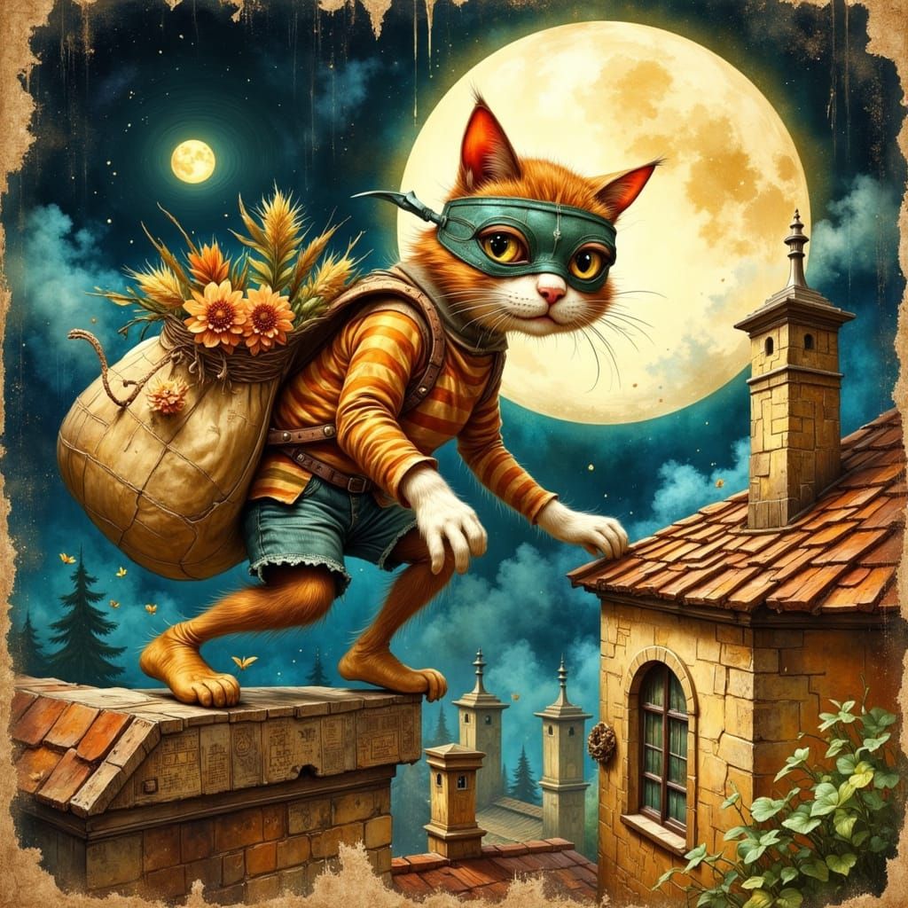 El gato en el tejado