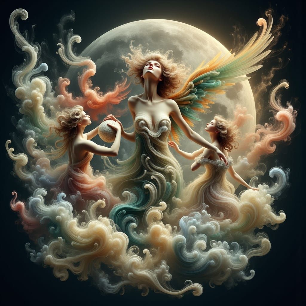 Angels' Lunar Volleyball Game: Hyperkraximalismus Ethereal A...