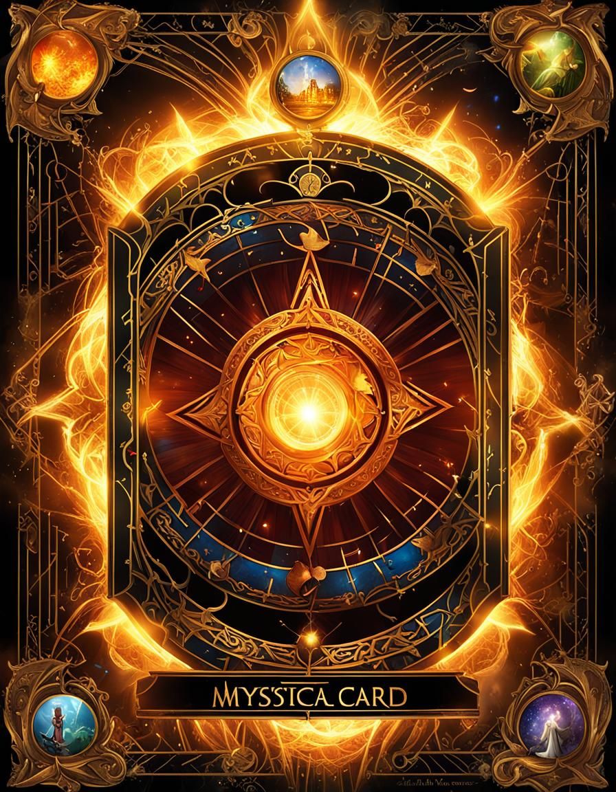 Mystical Jester Tarot Card in Digital Art