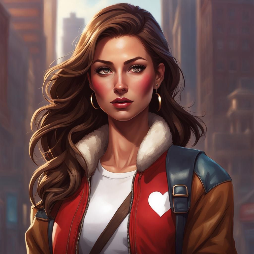 Detailed Portrait of a Woman in Dynamic Lighting