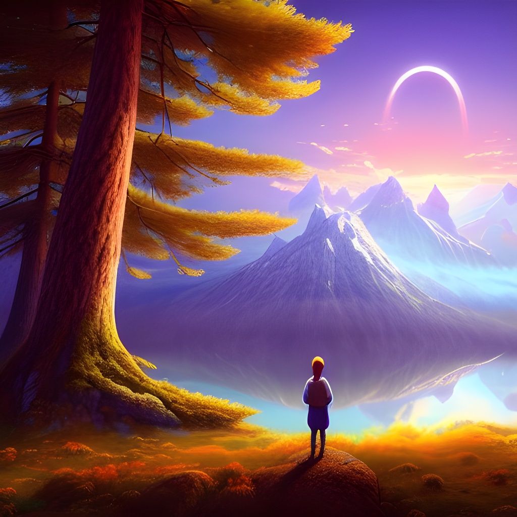 Epic Landscape Inspired by Shishkin and Rolando