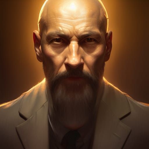 Enoch Portrait in Hyperdetailed Art Style