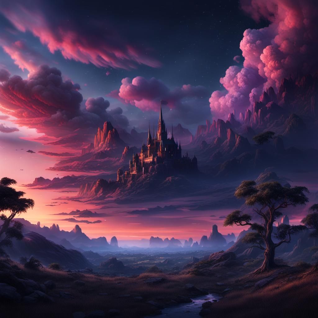 Twilight Sky: Realistic Overview in Deep Color