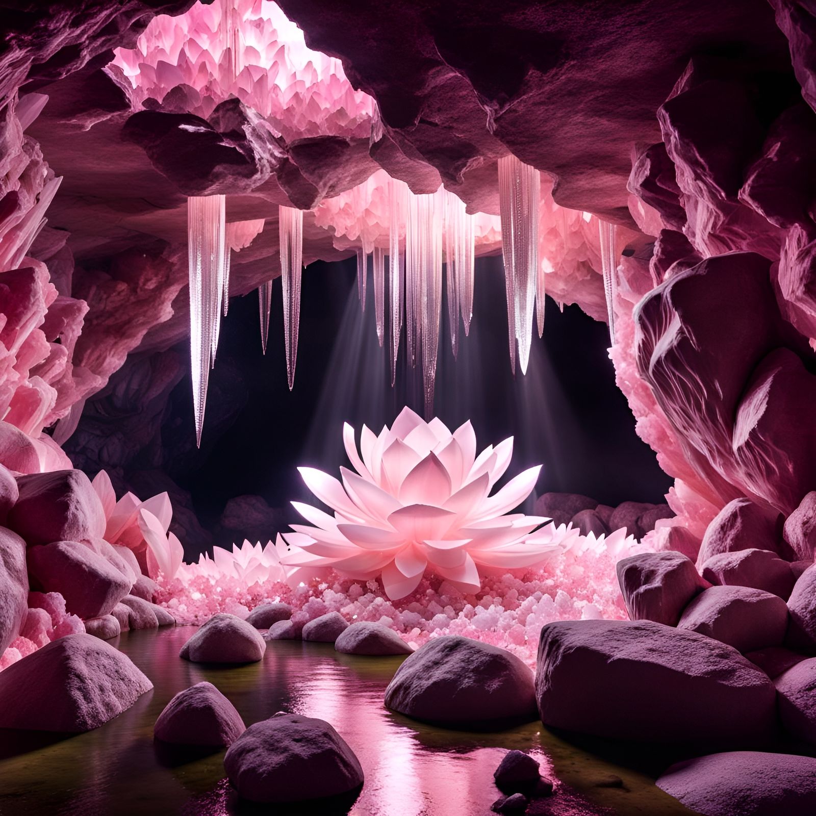 Cave with Rose Quartz