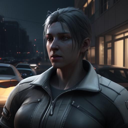 Human-Car Hybrid with Volumetric Lighting