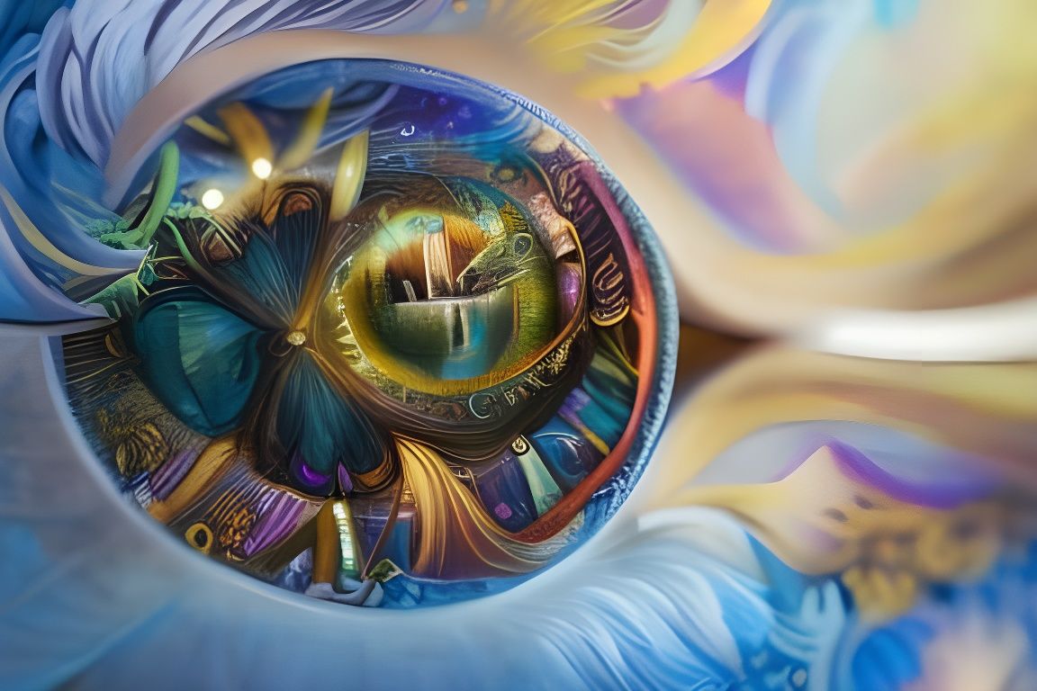 Intricate Photo Illustration in Josephine Wall Style