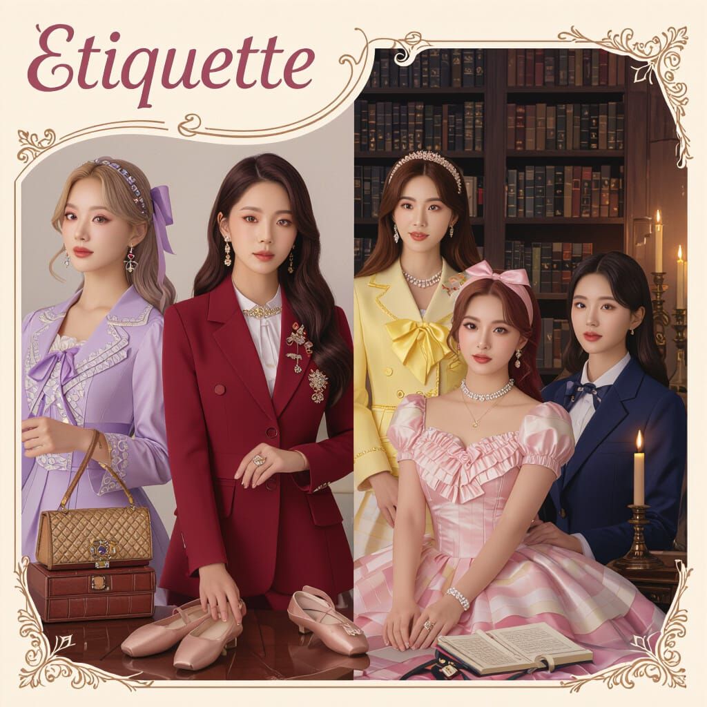 K-Pop Group Marche's Debut Concept: Elegant Princess Charm